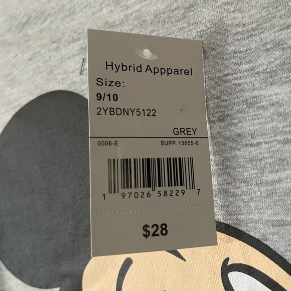 Disney 100 Mickey Mouse Boys' Long Sleeve T-Shirt - Size 9/10, New With Tags - Picture 2 of 5